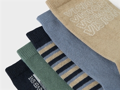 Name It weathered teak strømper (5-pak)